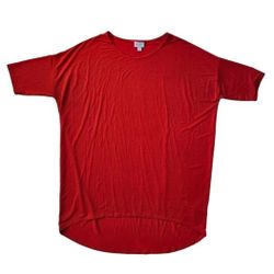 LulaRoe Classic T Red Top  Womens Large
