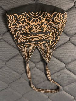 Black and brown purse