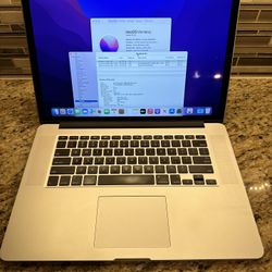 MacBook Pro 15” 16GB Ram 256GB SSD