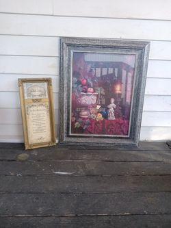 Home Interior Decoration + Ten Commandments(In Spanish) Framed