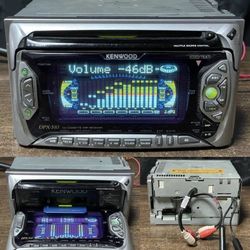 Kenwood DPX-510 2DIN CD Cassette Deck Player