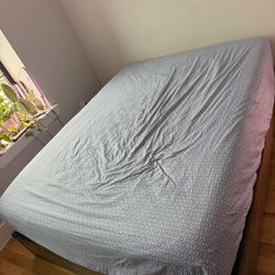 Queen Mattress + Bed Frame With Storage