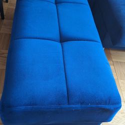 Royal Blue Ottoman