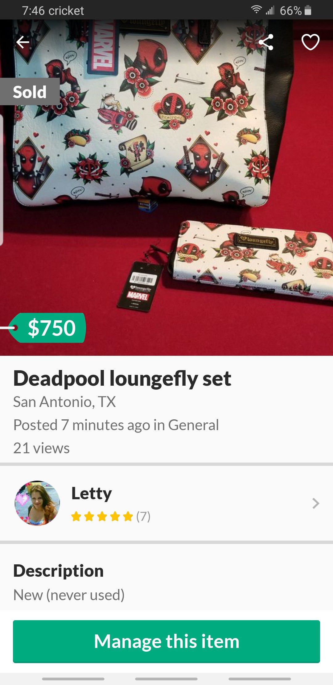 Deadpool loungefly set