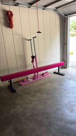 Balance beam, and Gymnastics bar