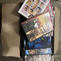 BOX OF DVDS