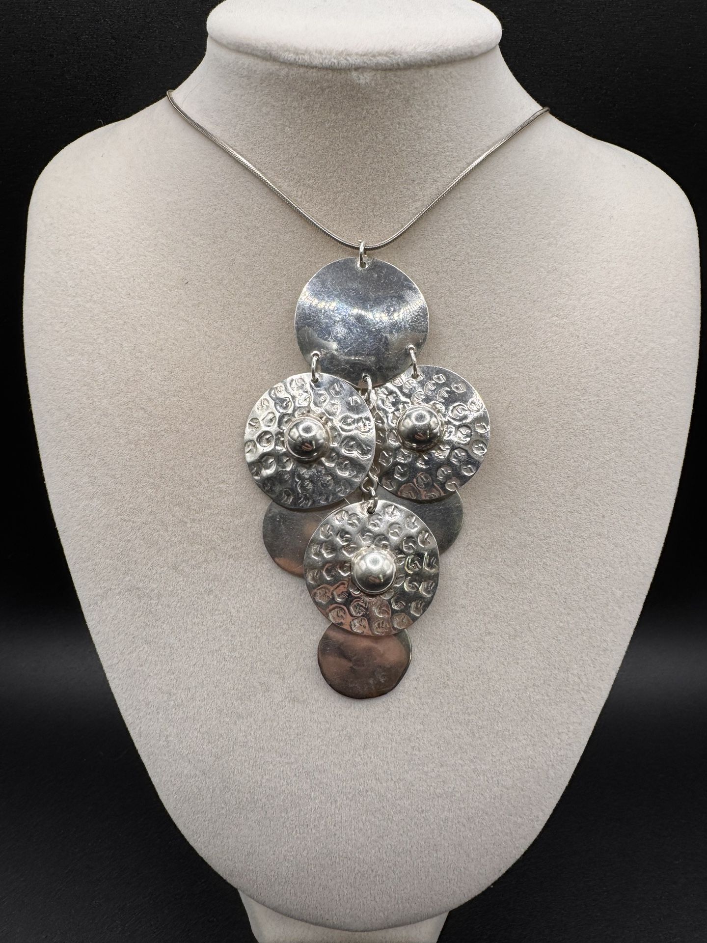 Sterling Silver Dangle Pendant Necklace