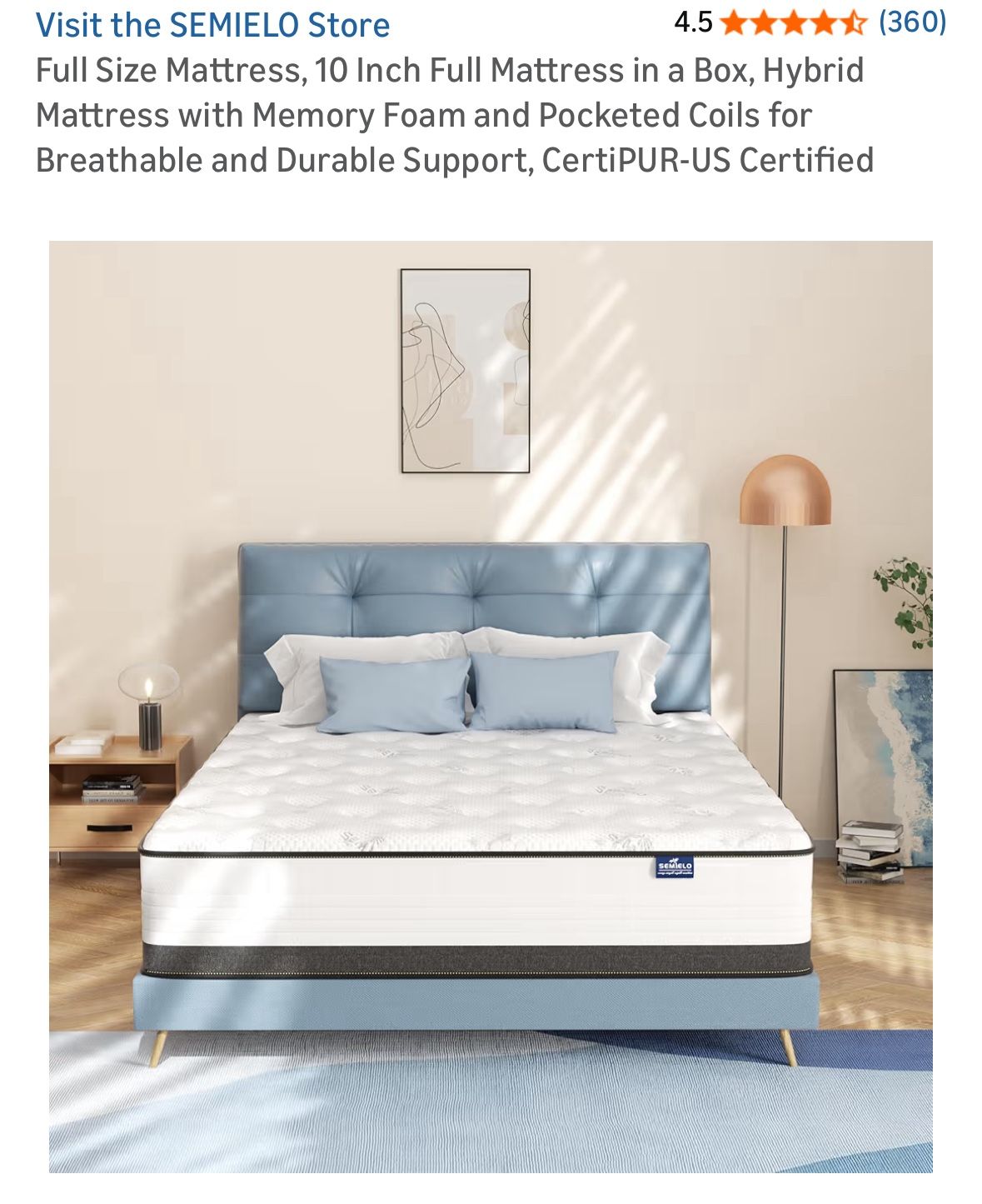 Full Size Mattress, Like New