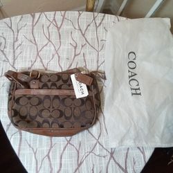 NWTGS Coach Purse Bag For Repair The Leather Portions Are Worn From Humidity 