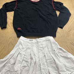 Woman’s Unif  Matching Top And Skirt Set Size Small