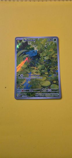 Pokemon Bulbasaur 166/165 Illustration Rare - SV 151 (Near Mint)