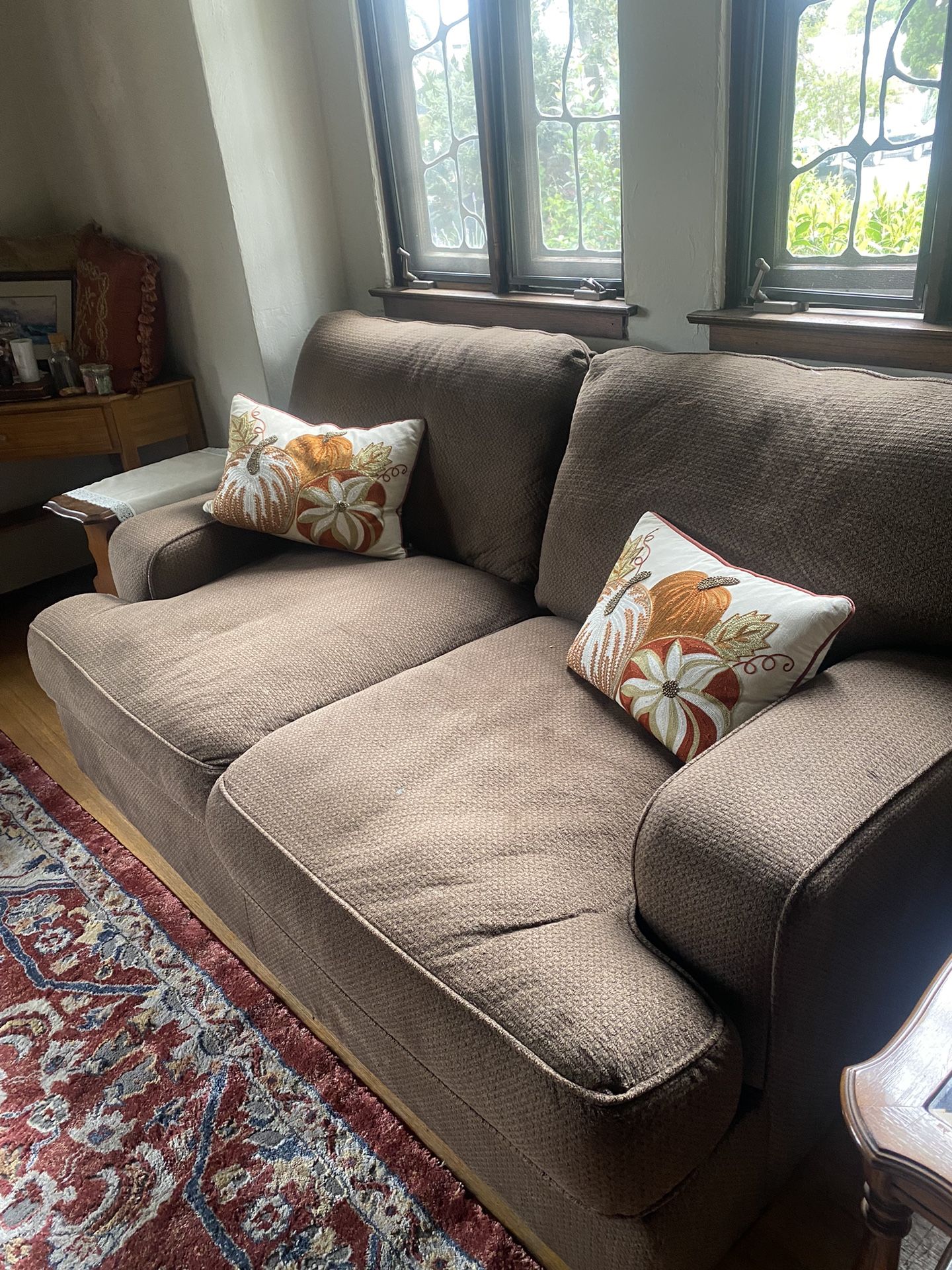 Two Couches And Ottoman