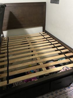 Queen Bed Frame With Drawers