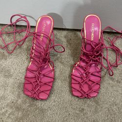 Pink Heels. Size 8.5