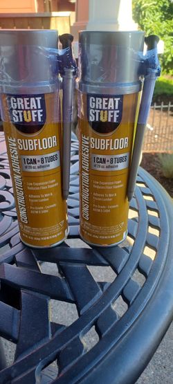 2 Great Stuff Polyurethane Subfloor Construction Adhesive 16 oz