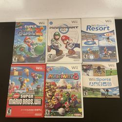 READ FOR PRICES Nintendo Wii Games - New Super Mario Bros Wii Sports Resort Mario Party Mario Kart Galaxy 