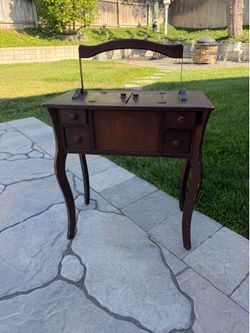 Antique Queen Anne sewing cabinet