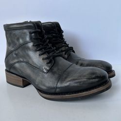 Freebird Ace Black Brown Leather Boots Combat Work Distressed Men’s Size 12