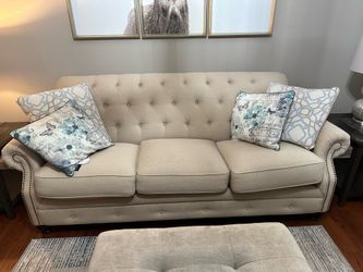 Ashley Sofa beige 3 seat