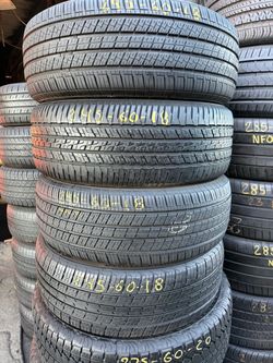 18” tires 245/60/18 semi new with free installation $60 each