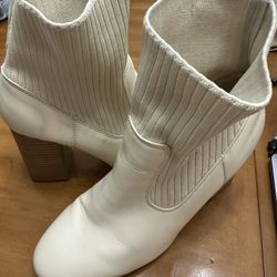 Cream Boots