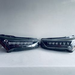 2019-2025 ACURA RDX LEFT AND RIGHT SIDE HEADLIGHT FULL LED OEM CHROME