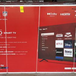 2 for $650! NEW 75" 4K TV - TCL HDR LED Smart Roku TV - SEALED IN BOX - Model 75S451