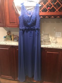 Blue cocktail dress