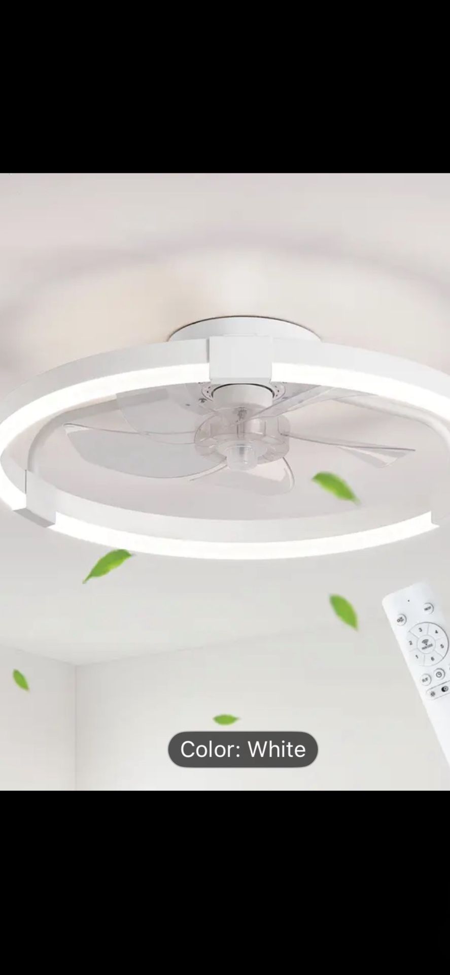 White Ceiling Fan 