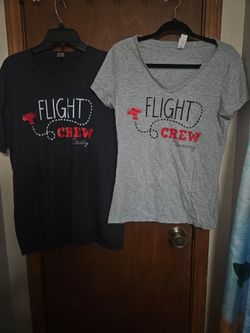 Flight crew Mommy and Daddy T-shirts