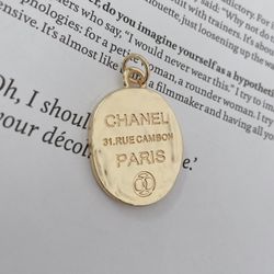 Designer Gold Plated Zipper Pull, 26mm