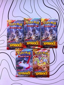 5 Pokémon Surging Sparks Packs