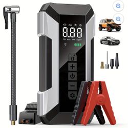 Car Jump Starter With Air Compressor, 150PSI 3000A Portable Car Battery Jump Starter (9.0L Gas/8.0L Diesel), 12V Car Battery Jump Box Jumper Starter W