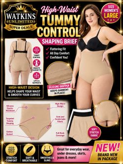 🔥 NEW Maidenform High-Waist Tummy Control Shaping Brief – Women’s Large 🔥