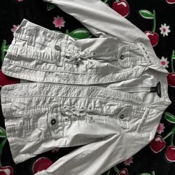 Y2K Grey Corset Style Jacket 