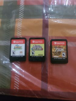 3 Nintendo Switch Game Cartridges Bundle