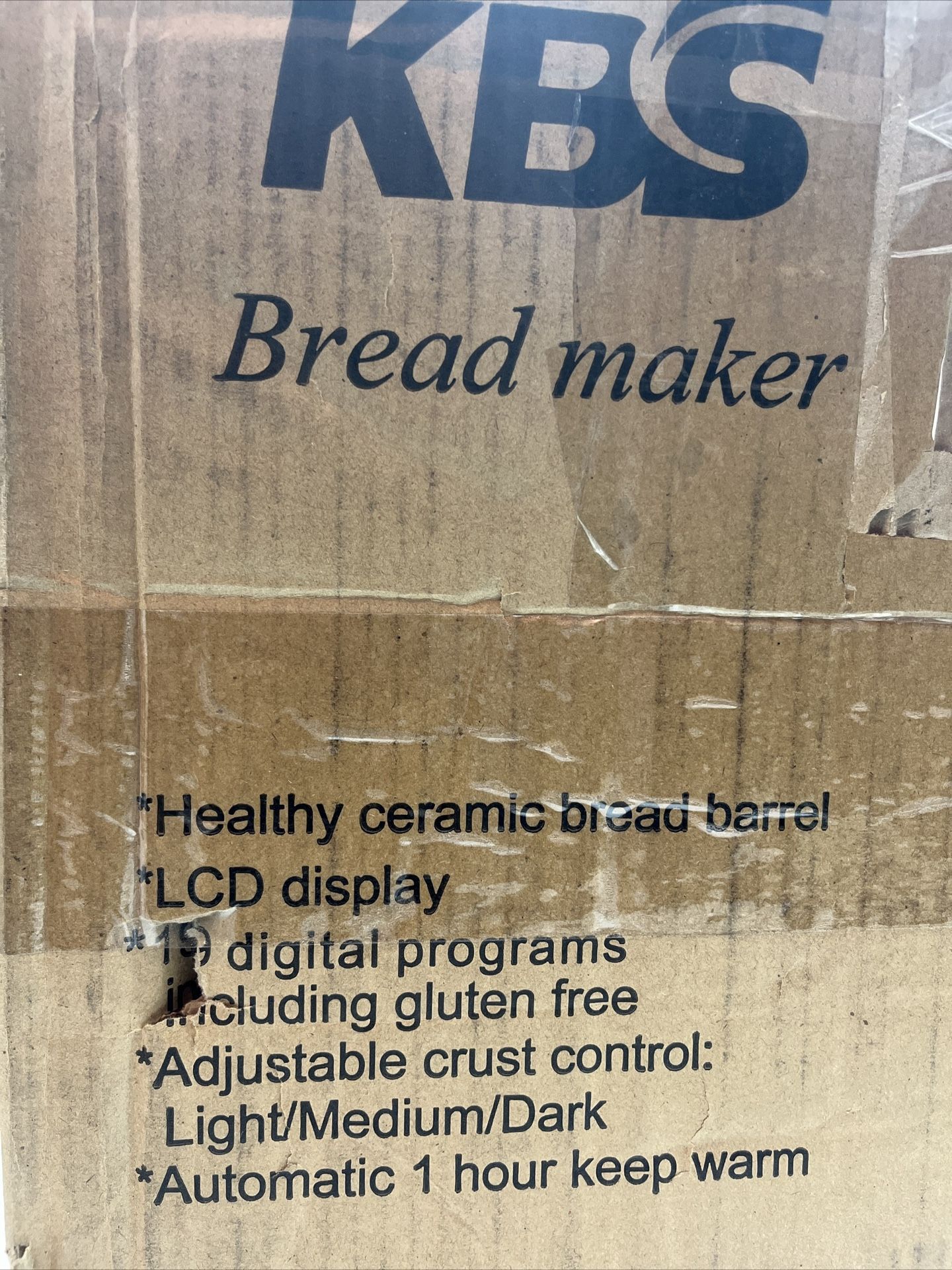 KBS Bread Maker Model: MBF-016, 650W New / Open Box