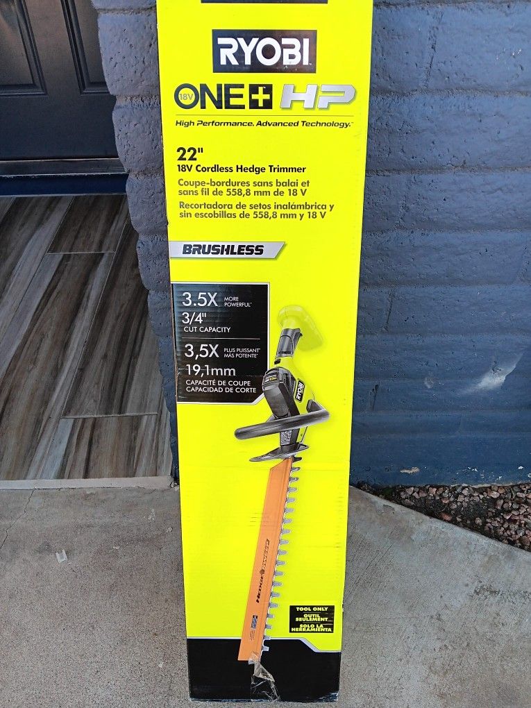 HEDGE TRIMMER RYOBI 18V TOOL ONLY