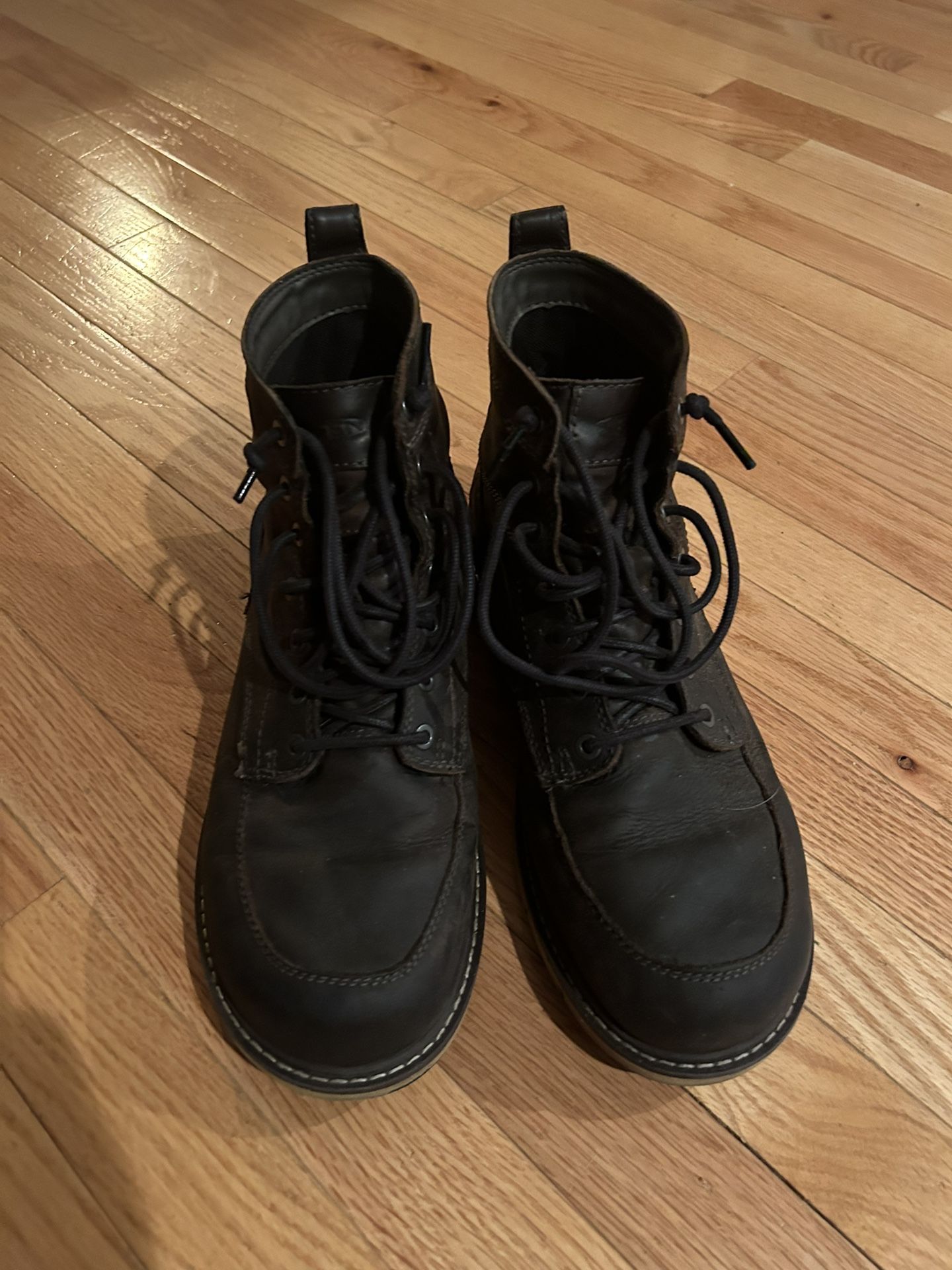 KEEN Utility Men's San Jose 6" Soft Toe Waterproof Wedge Work Boots, Cascade Brown/Black