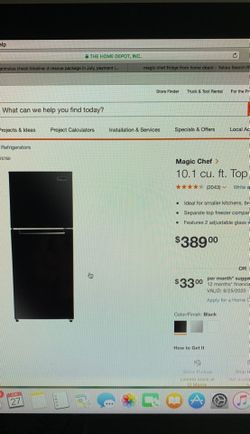 MAGIC CHEFF FRIDGE BLACK