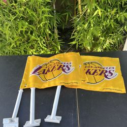 Los Angeles Lakers Car Window Flags Set of 3 NBA Rico Industries