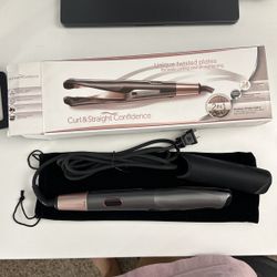 2 In 1 Curling Iron And Straightener