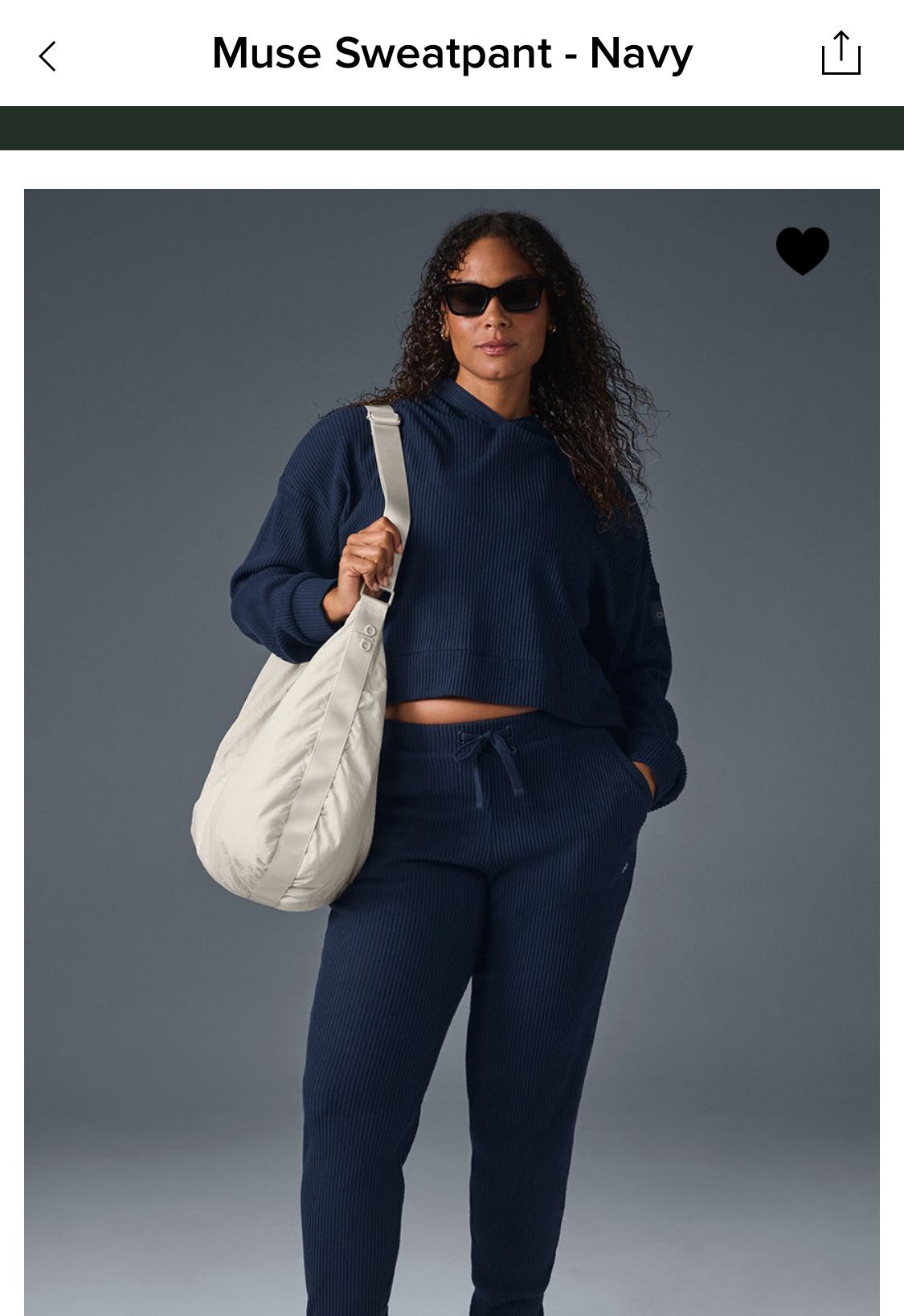 ALO Muse Hoodie & Sweatpants Set - Navy