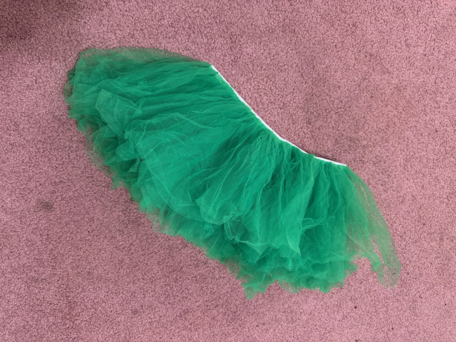 New green mini skirt tutu tulle costume ballet festival rave cosplay vintage 80s