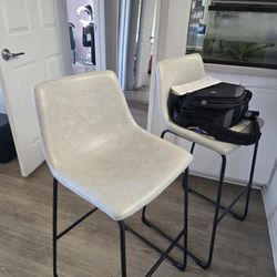 LEATHER BAR STOOLS