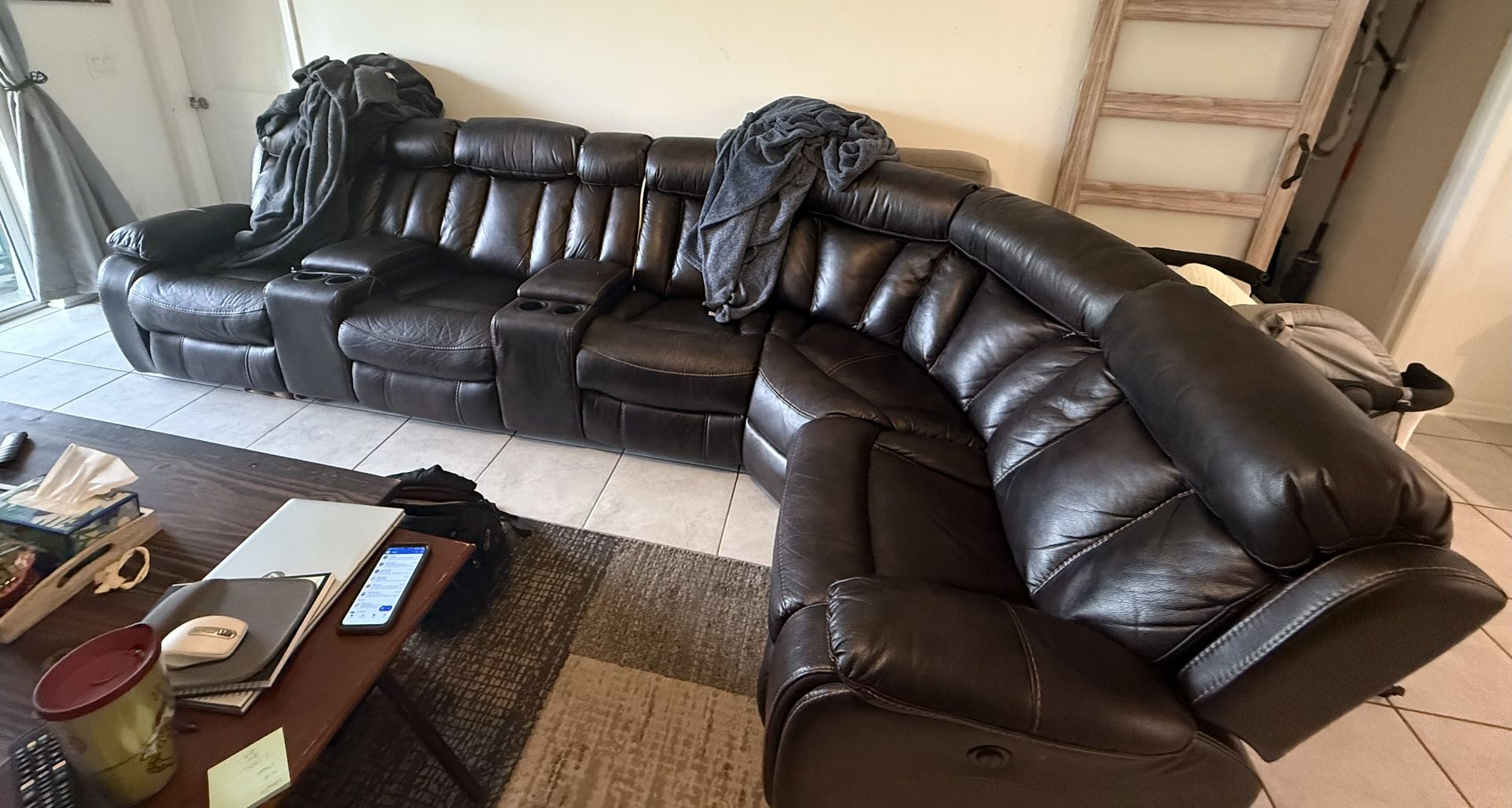 Powered Reclining Sectional And Stand Alone Recliner