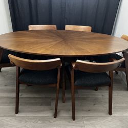 Article Dining Set – Table + 6 Chairs (Retail $1,900+)