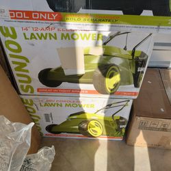 Electronic Lawn Mower 1 In Box And One Out The Box Never Use 