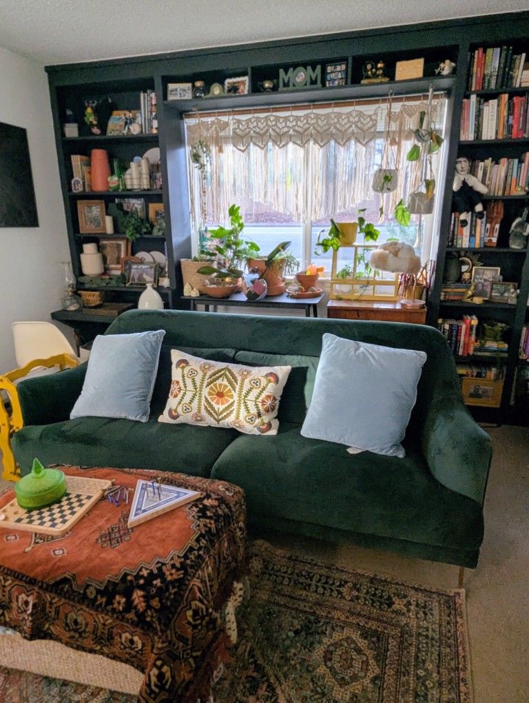 Velvet Green Couch