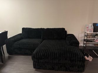 Black Corduroy Couch